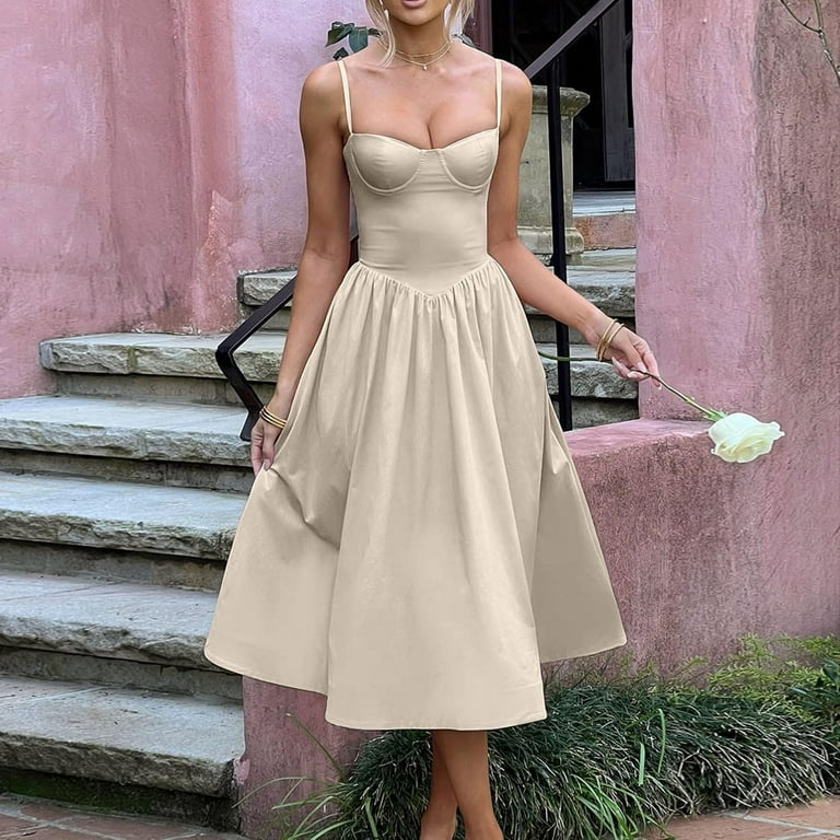 Casual corset dress hot sale