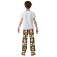 thumbnail image 4 of FORMRS Boys Pajama Pants with Pockets Size 6-8Y Kids Lounge Sleep Bottoms, Beige Geometric, 4 of 8