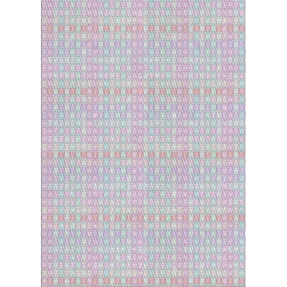 Ahgly Company Machine Washable Indoor Rectangle Transitional Lavender Purple Area Rugs, 8' x 10'