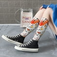 thumbnail image 3 of Knee High Socks for Men and Women, Minimalist Cute Cockatoo Orange Althletic Compression Socks, Support Long Tube Socks for Outdoor Sport, Calf Socks, High Stockings for Women Men, 3 of 7