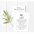 thumbnail image 2 of Inkdotpot Gender Neutral Who Knows Mommy BestBaby Shower GameCards-FunActivity Cards Set Of 50Floral Raccoon Party Theme, 2 of 5