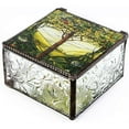 thumbnail image 2 of 11 Inch Tiffany Style Glass Green Tree of Life with Silver Color Sides, 2 of 3