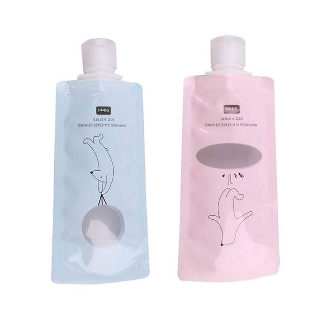 Travel Folding Lotion Packing Bag Portable Shower Gel Shampoo Liquid Storage Bag