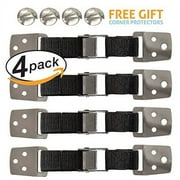 Amerteer 4 Pack Best Earthquake & Child Safety Straps for Preventing Your Furniture or Flat Screen TV From Falling on Your Baby or Loved Ones, Maximum Anti-Tip Strap For Child Proofing Your Home