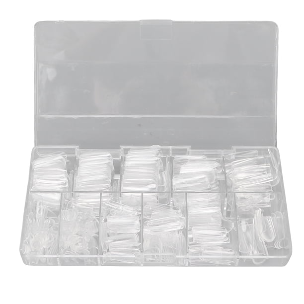 Punta de uñas postizas, 500 piezas de punta de uñas profesional DIY uñas postizas transparentes uñas postizas eficiencia maximizada