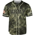 thumbnail image 2 of Custom US Army Baseball Jersey Veteran Jerseys for Men USA Flag Amry Baseball Jersey Camo America Shirts Jersey Army Military (4XL), 2 of 8
