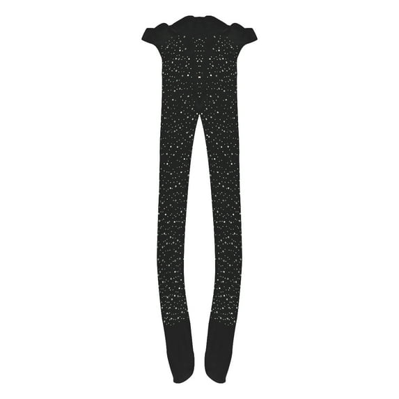TOPGOD Little Girls Pantyhose Rhinestone Stretchy Bottom Pants, Long Fishnet Legging