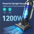 Aspiron Bagless Upright Vacuum Cleaner, 25Kpa, with Crevice Tool