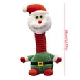 thumbnail image 2 of Decoraciones de peluche navideñas - Decoración navideña de reno con muñeco de nieve de Papá Noel de 35 cm para exhibición en tienda, 2 of 2
