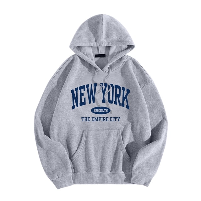 Chandail à Capuche Graphique Décontracté pour Femmes Manches Longues Chandail Doux Confortable Mode Urbaine Loungewear