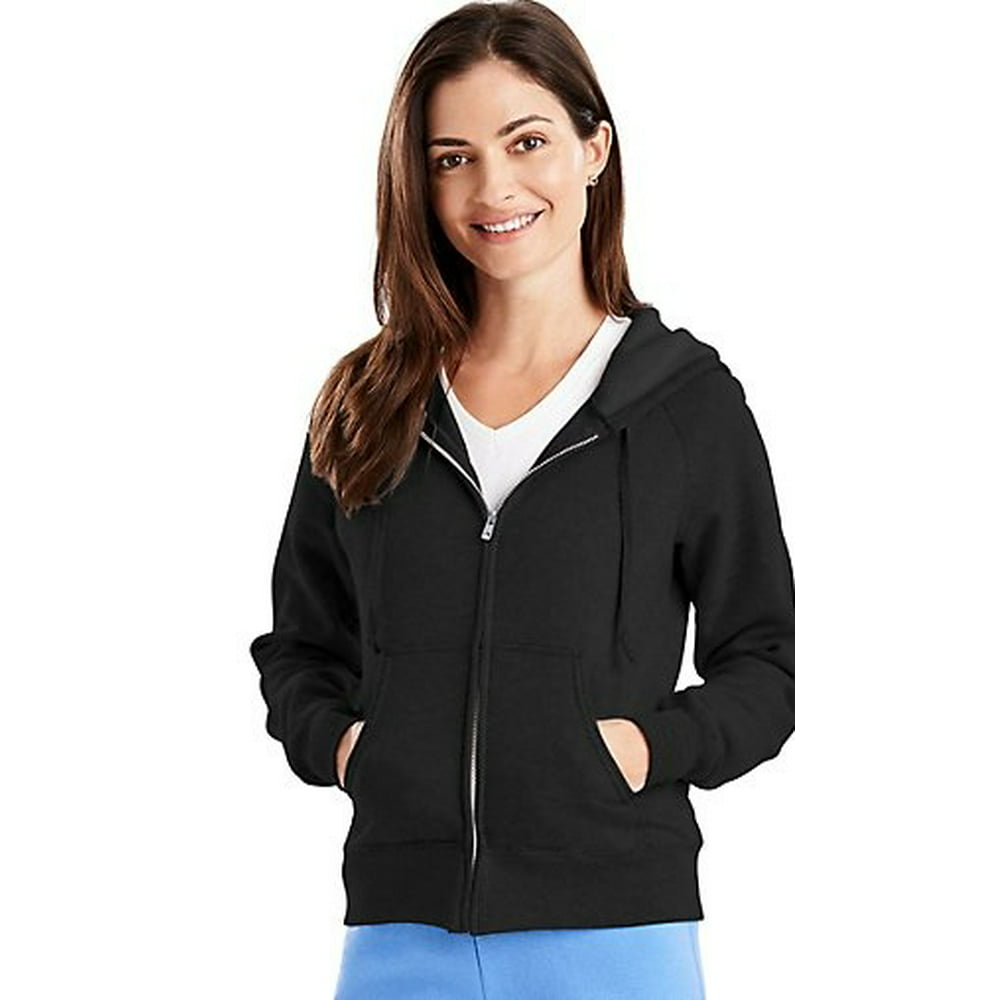 Hanes - W280 Ecosmart Cotton-Rich Full-Zip Hoodie Women Sweatshirt Size ...