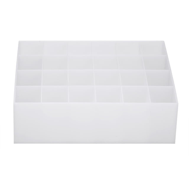 Makeup Storage Box 24 Grids Lipstick Holder Display Stand Cosmetic Organizer (??)