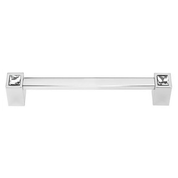 Alno C718-6-PC Crystal 6 Inch Crystal Cabinet Pull Polished Chrome