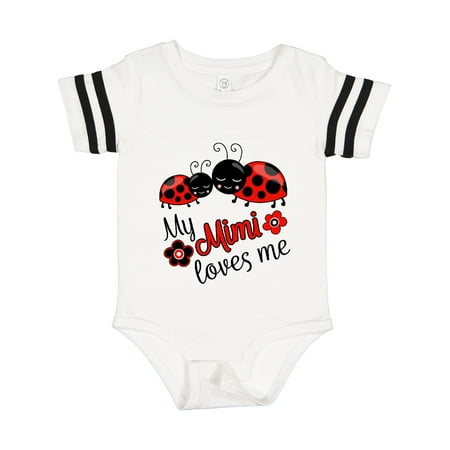 

Inktastic My Mimi Loves Me with Cute Ladybugs Gift Baby Boy or Baby Girl Bodysuit