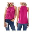 thumbnail image 3 of Women Glitter Sequin Halter Neck Sleeveless T Shirt Sparkle Vest Elegant Lady Clothes Party Clubwear, 3 of 4