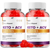 (2 Pack) Rapid Ripped Keto ACV Gummies Supplement - RapidRipped Keto ACV Gummies 1000 MG, All Natural Apple Cider Vinegar Gummy, Maximum Strength Keto Vitamins plus ACV, RapidRipped Reviews
