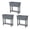Gray, variant on BPS Outdoor Raised Garden Bed, Set of 3 Self-Watering Elevated Planter Box with Legs - Khaki