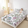 thumbnail image 4 of jejeloiu Kawaii Flower Floral Twin Sheet Sets,Oil Painting Style Twin Fitted Sheet,Modern Aesthetic Artwork Flat Sheet For Girls,Super Cozy Room Decor,3pcs, 4 of 7