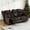 Brown, variant on ROOMARK Loveseat Recliner Double Recliner RV Sofa & Console | Wall Hugger Loveseat Reclining RV | RV Theater Seats | RV Couch | RV Home Theater Seating Furniture
