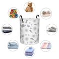 thumbnail image 2 of DouZhe Waterproof Collapsible Large Laundry Baskets, Dairy Cow Animal Texture Prints Circular Hamper with Handles, 2 of 7