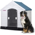thumbnail image 1 of Casa Para Perro Q Perrón Raza Grande Con Puerta Color Azul, 1 of 8