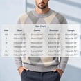 thumbnail image 4 of QSAWXQZ Men's Crewneck Sweater Long Sleeve Argyle Jacquard Pullover Knit Top 2XL, 4 of 8