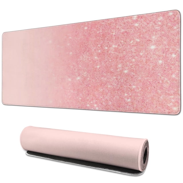 Upgrade Your Game: Golden 'Stay Positive' Mousepad - Large, Non-Slip Rubber Base, Stitched Edges - Waterproof Mat for Work, Gaming, or Home Office