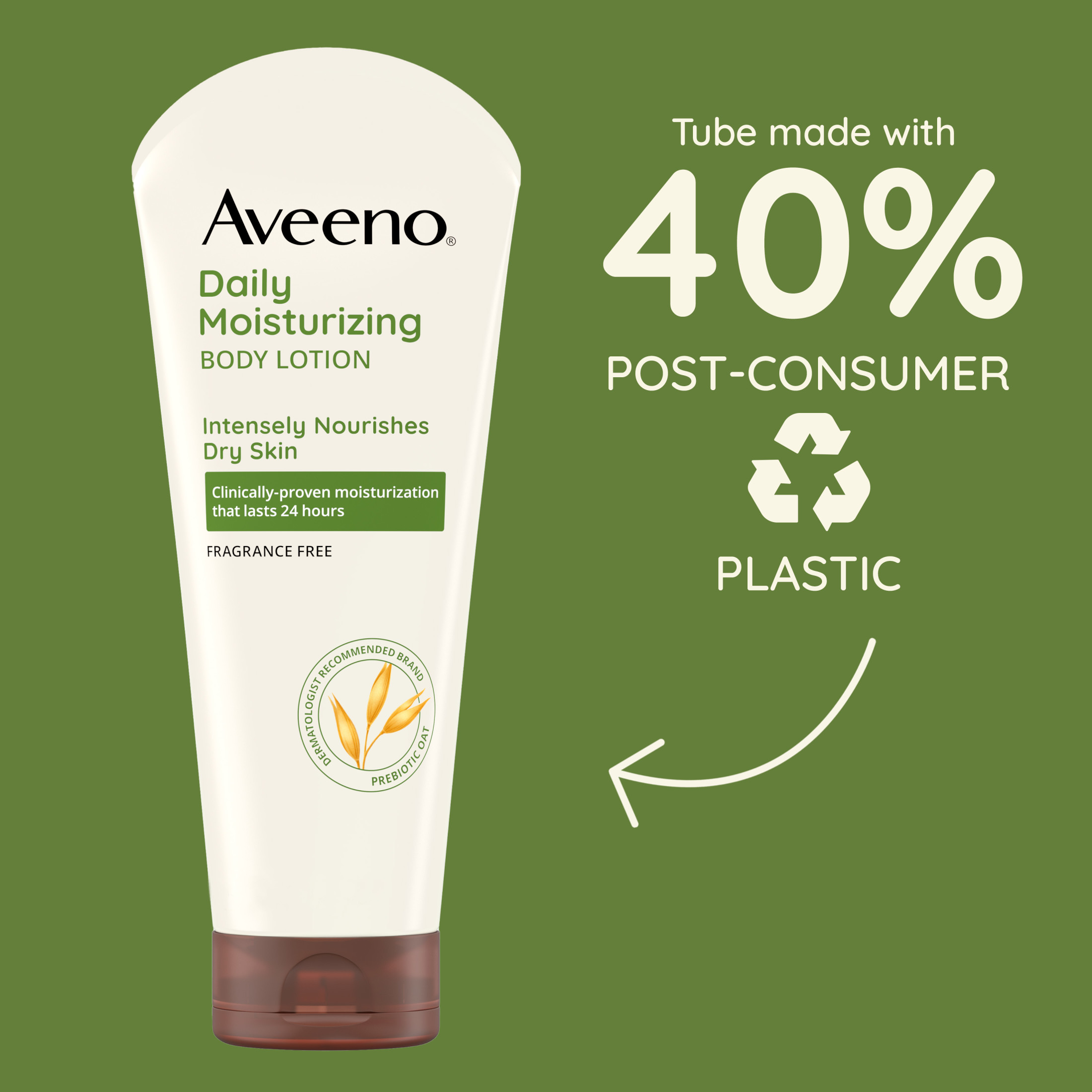 Aveeno Daily Moisturizing Lotion with Oat for Dry Skin, 8 fl. oz - image 4 of 10