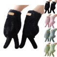 thumbnail image 2 of Touchscreen Gloves Solid Color Thick Non-slip Unisex Winter Gloves Warm Gloves, 2 of 10