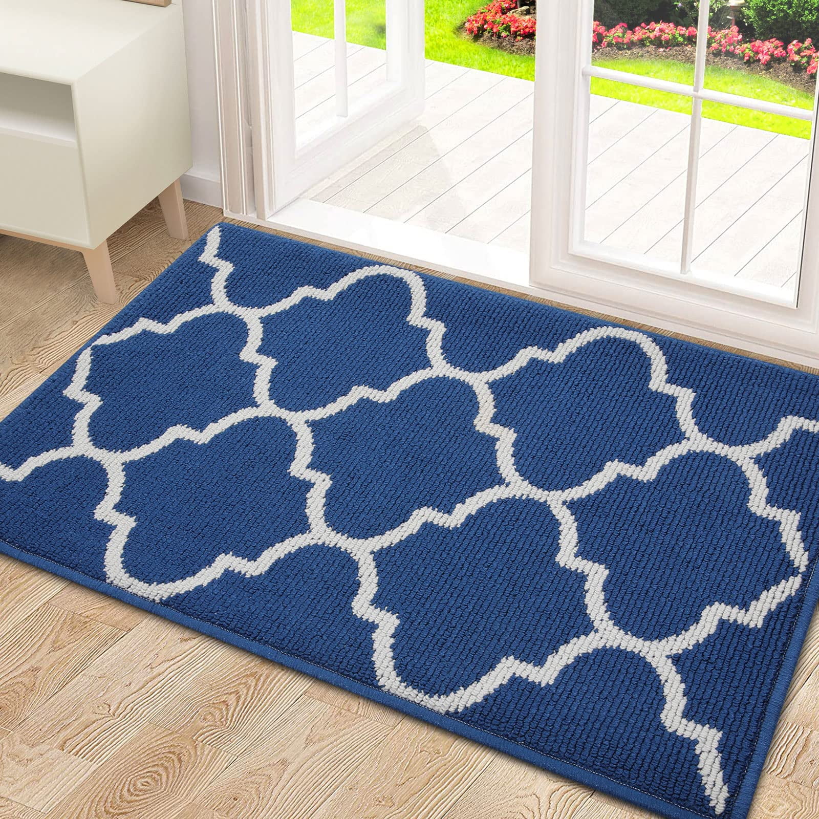 Buganda Indoor Door Mat, 24"x 36", Non Slip LowProfile Entrance Rug Front Inside Doormats Dirt