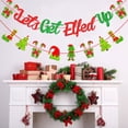thumbnail image 2 of Christmas Holidays Decorations Red and Green - Let's Get Elfed Up Banner , Merry Christmas Banner Garland for Mantle Fireplace Winter Holiday Indoor Outdoor Party Supplies, 2 of 6