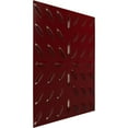 thumbnail image 2 of Ekena Millwork 19 5/8"W x 19 5/8"H Blaze EnduraWall Decorative 3D Wall Panel, Gloss Merlot (Covers 2.67 Sq. Ft.), 2 of 6