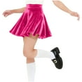 thumbnail image 6 of Velvet Skirt for Girls Pleated Sparkly Skirts High Waist Stretchy Kids Outdoor Party Mini Skirt, 6 of 9