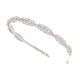 thumbnail image 1 of Oriamour - Diadema de novia con diseño de flores y cristales de estrás (plata), 1 of 5