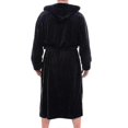 thumbnail image 2 of Men Hooded Bath Night Robe, 2 of 2