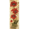 thumbnail image 2 of Jardine, Liz 11x24 White Modern Wood Framed Museum Art Print Titled - Strand of Poppies II, 2 of 4