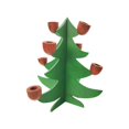 thumbnail image 2 of Portavelas de madera Fiudx forma de árbol de Navidad decoración del hogar, 2 of 6