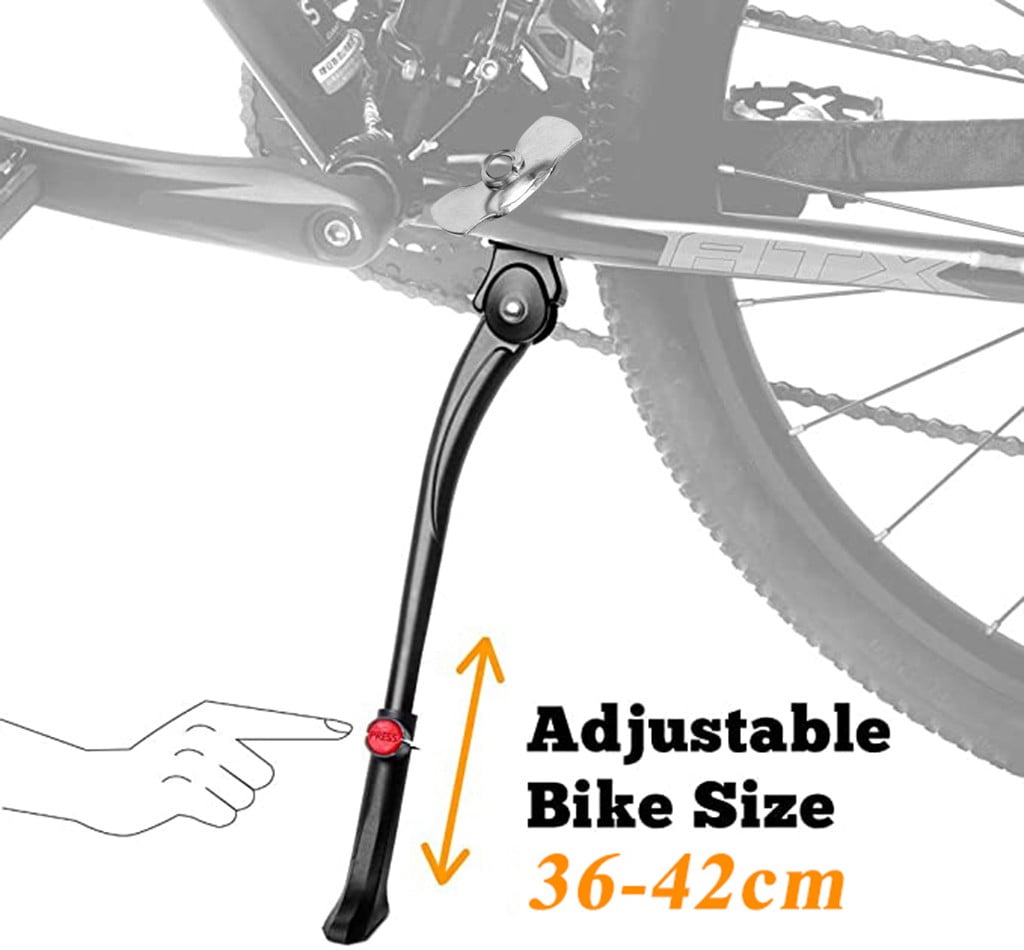 Black MTB Road Bike Mountain Bicycle Adjustable Alloy Bike Side Kickstand USA 