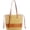 Light Brown, variant on Large Straw Beach Bag for Womens Summer Beach Straw Shoulder Handbag Woven Tote Bag With Zipper
