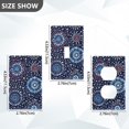 thumbnail image 7 of Yayeee Toggle Light Switch Wall Plate 1-Gang 4.5"x2.7" Home Decorative Outlet Cover, Blue Fireworks Pattern, 7 of 7