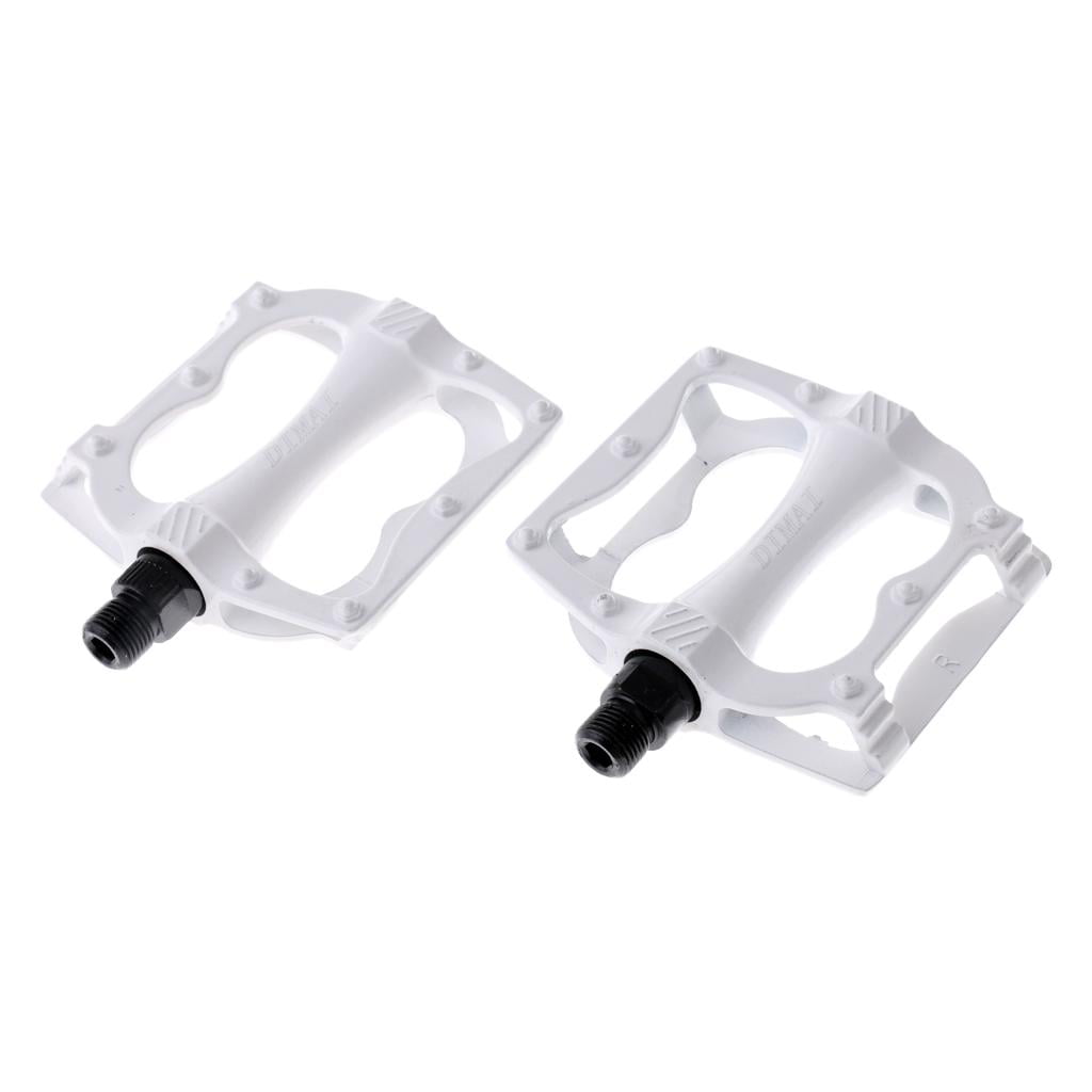 Integrally-molded Bike Bicycle Pedals 9/16" Bearing Platform Pedals 