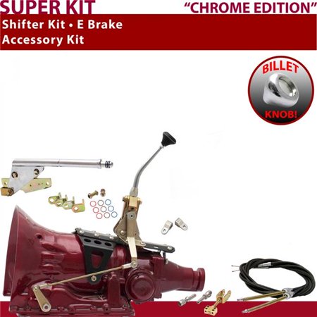 American Shifter C4 Shifter Kit Chrome 8 in. E Brake Cable Clevis for ECFBF