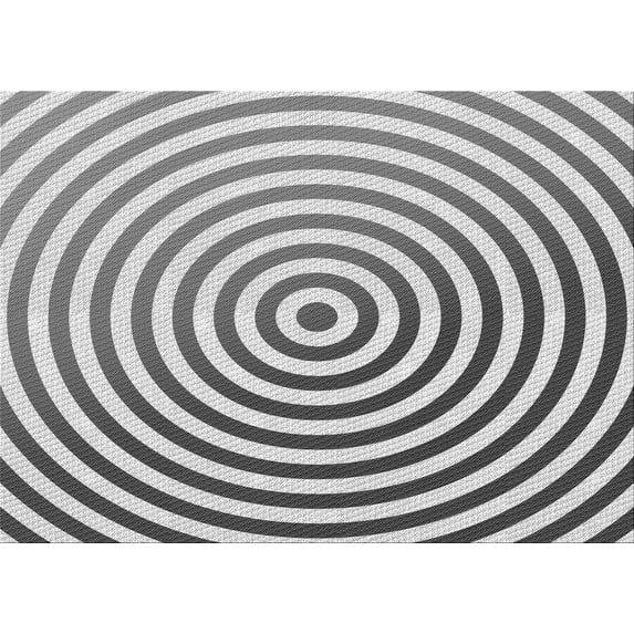 Ahgly Company Machine Washable Indoor Rectangle Transitional Carbon Gray Area Rugs, 7' x 10'