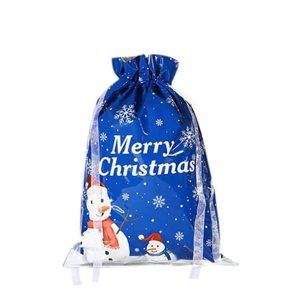 

NEGJ Gift Bag Santa Decorated Snowman Bag Gift Christmas Christmas Bag Housekeeping & Organizers Baby Dresser Organizers And Storage Fabric Drawer Organizer Bins
