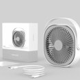 thumbnail image 3 of 1Set Electric Handheld Fan Portable Mini for Student Parties White ABS, 3 of 8