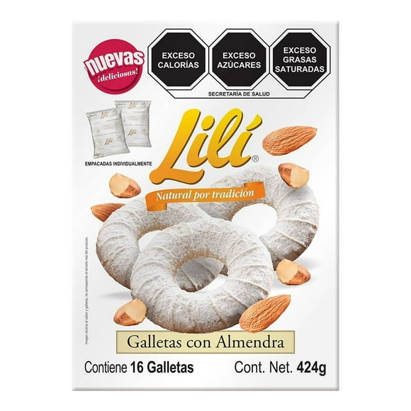 Galletas Lilí roscas con almendra 424 g