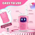 thumbnail image 3 of Walkie Talkies ComedyFun Kids, paquete de 2 unidades para niñas de 3 a 8 años, color rosa, 3 of 7