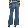 thumbnail image 2 of ASKK NY womens  Linen-Blend Roxy Straight Leg Jean, 27, Blue, 2 of 3