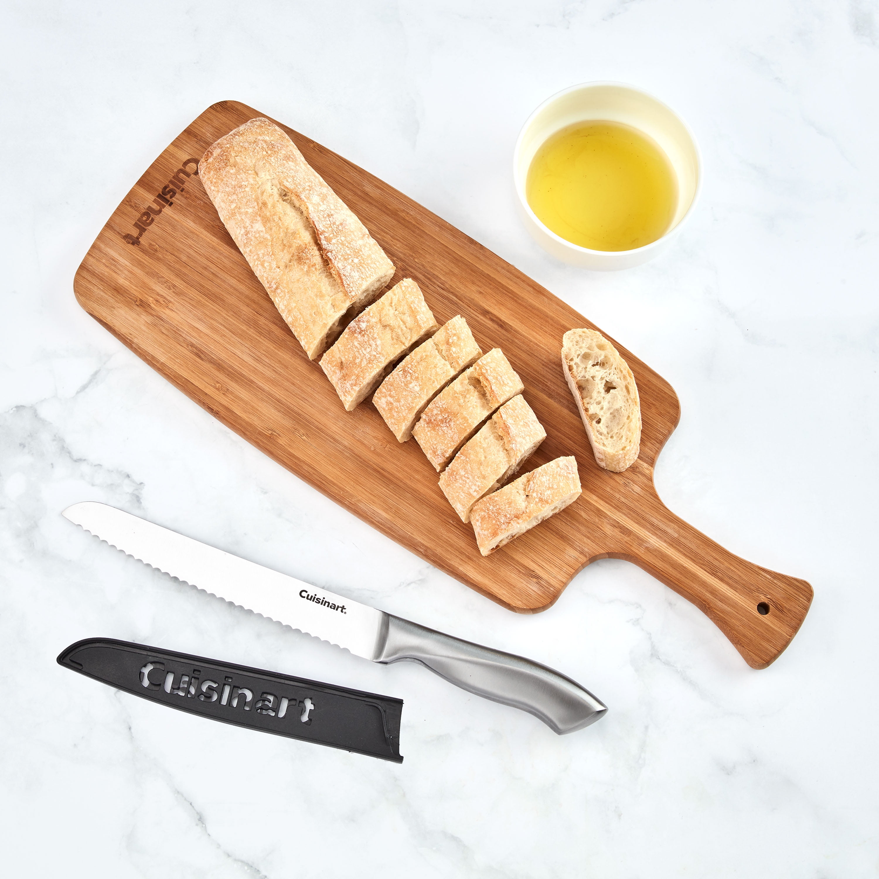 Cuisinart Classic Stainless Steel 8” Bread Knife with Blade Guard