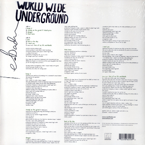ERYKAH BADU   WORLDWIDE UNDERGROUND レコード